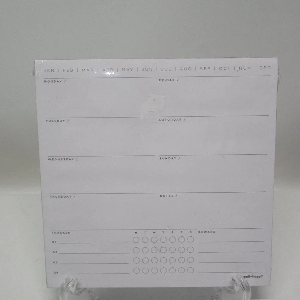 NWT! Russell+Hazel Desktop Tear-Off Calendar Pad